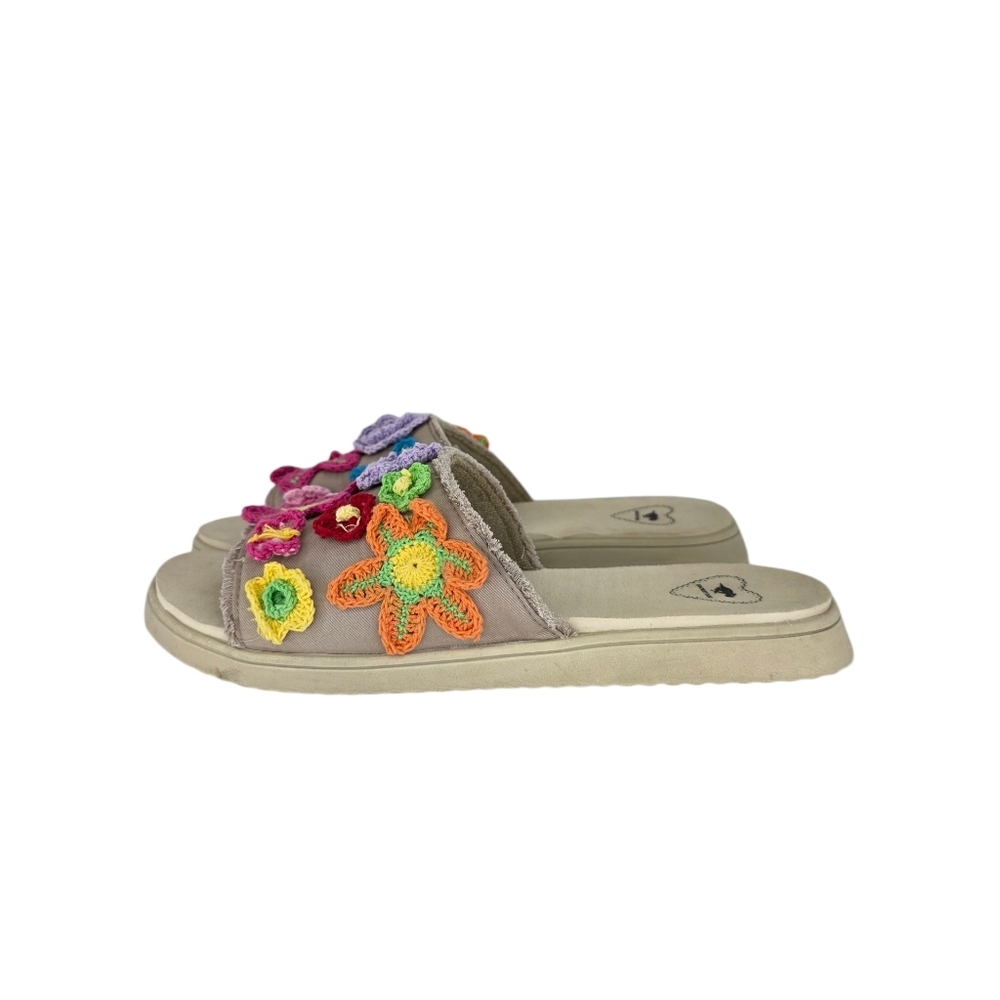 Rocket Dog Sandals Womens Sz 10 Novel Flip Flop Slides Multicolor Floral Comfort